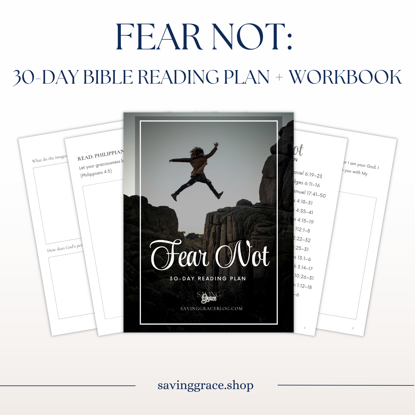 Fear Not 30-Day Bible Reading Plan + Workbook