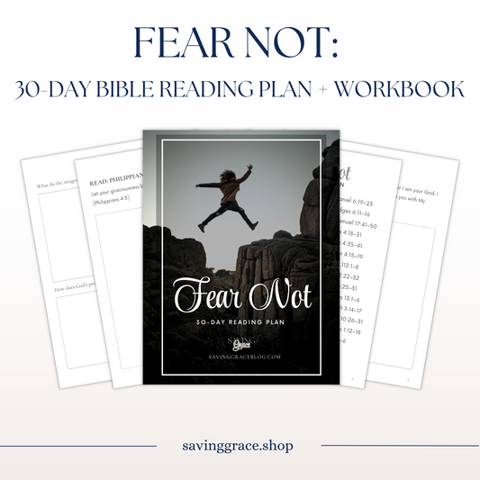 Fear Not 30-Day Bible Reading Plan + Workbook