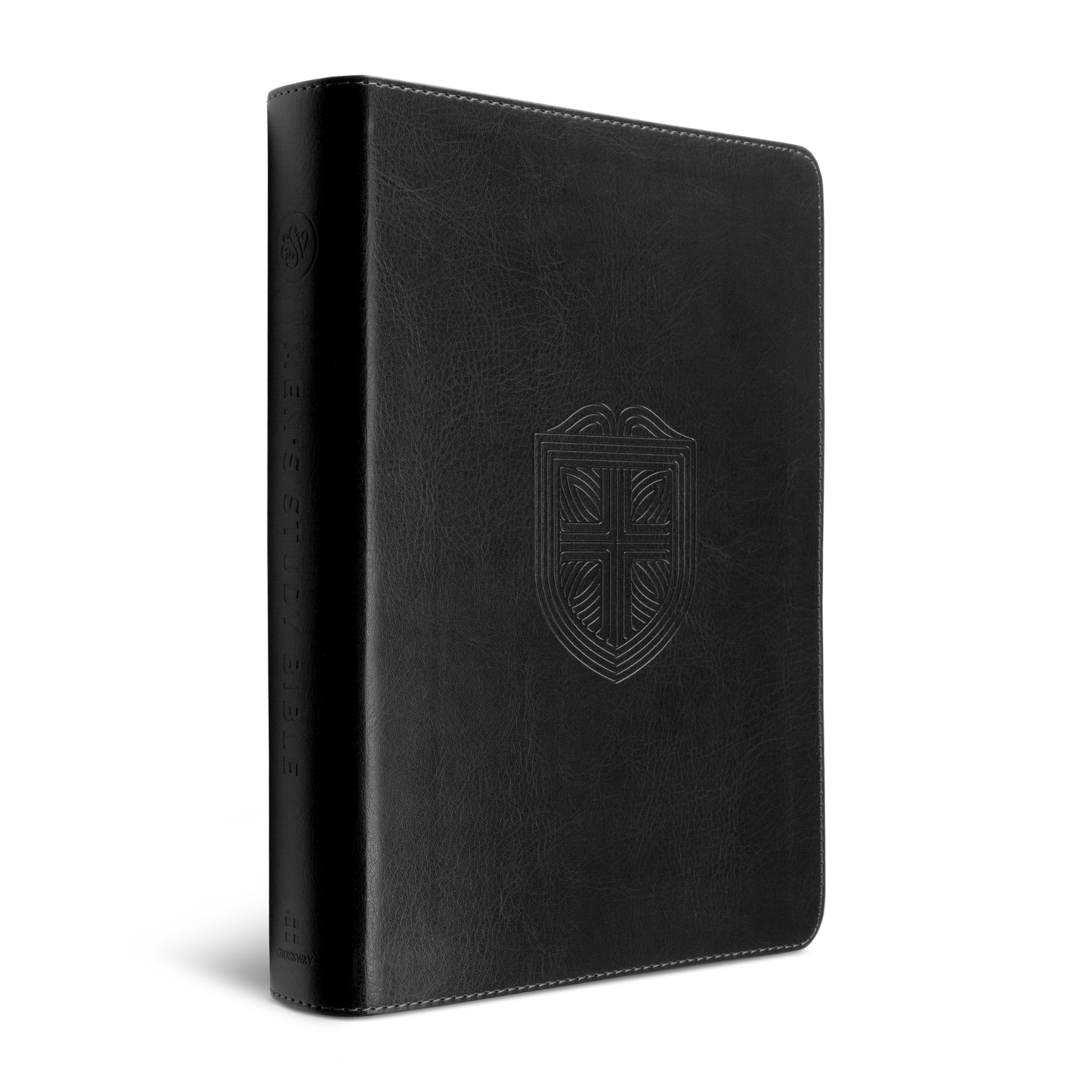 ESV Men's Study Bible, Trutone Charcoal, Shield Design