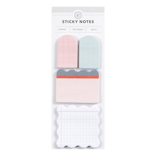 Pink Ledger Sticky Notes Set