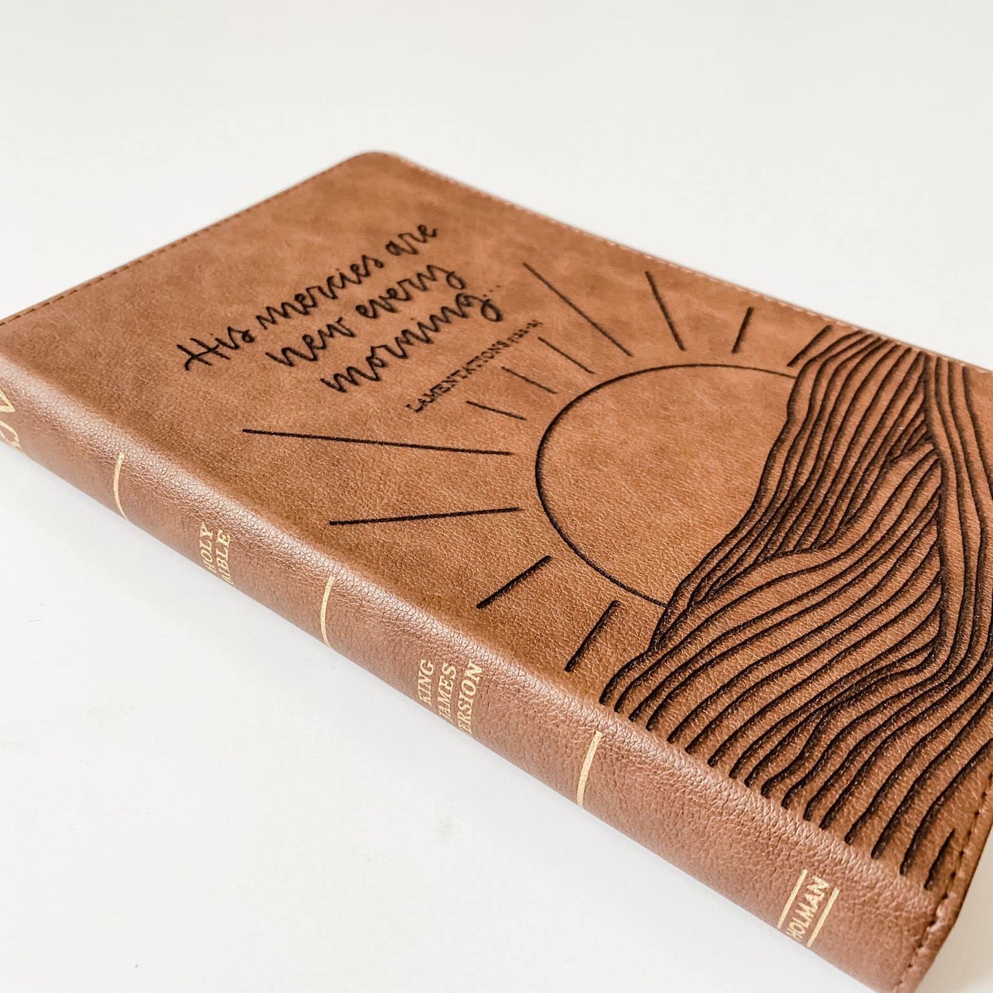 KJV Large Print Bible - His Mercies are New Every Morning - Personalized
