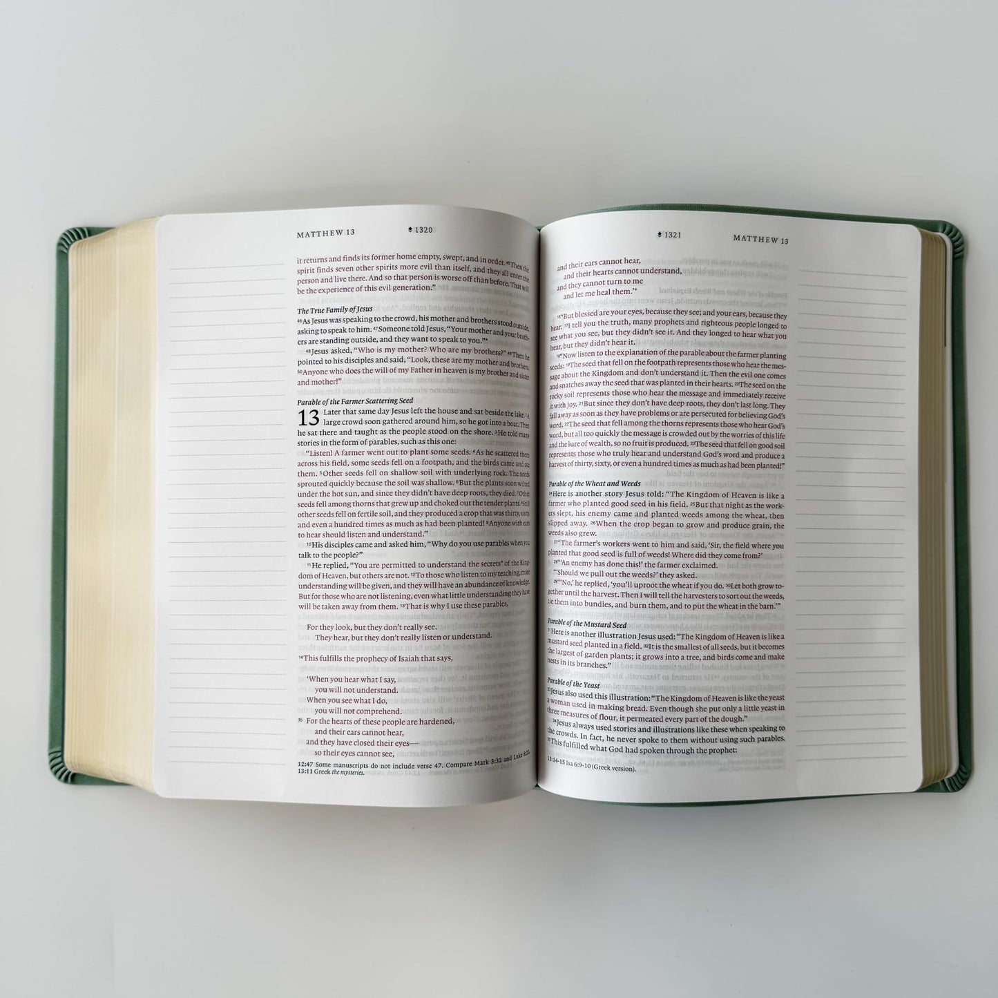 NLT Journaling Bible - Green - It is Well With My Soul - Personalized