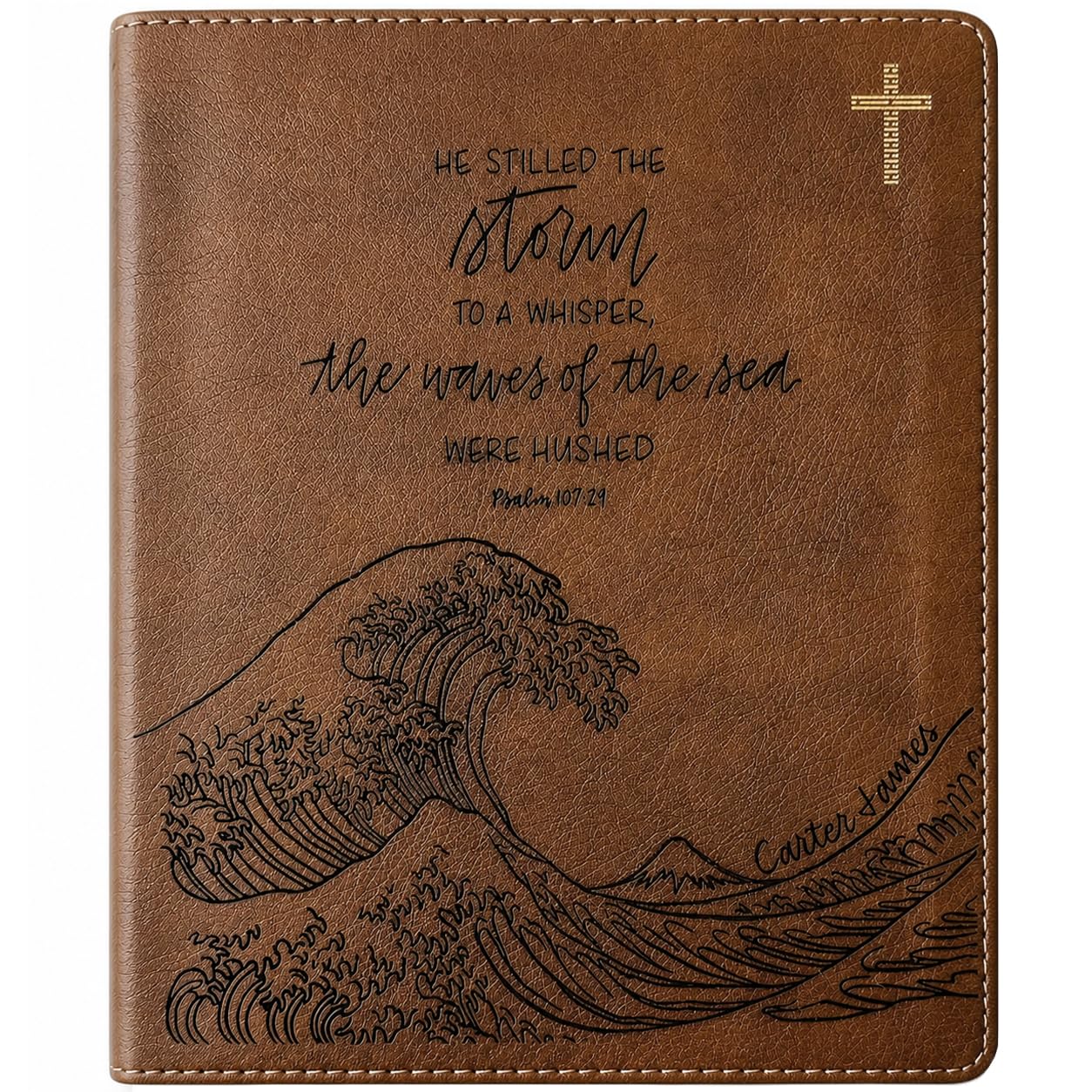 NIV Journaling Bible - He Stilled the Storm - Personalized