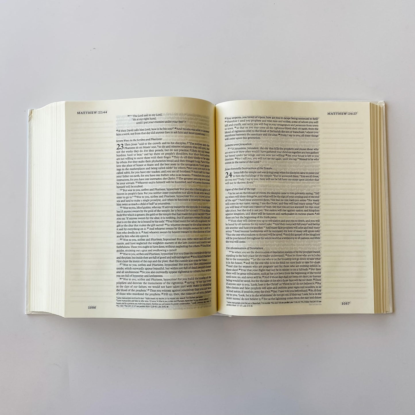 ESV Journaling Bible - White - Wedding Rings and Cross - Personalized