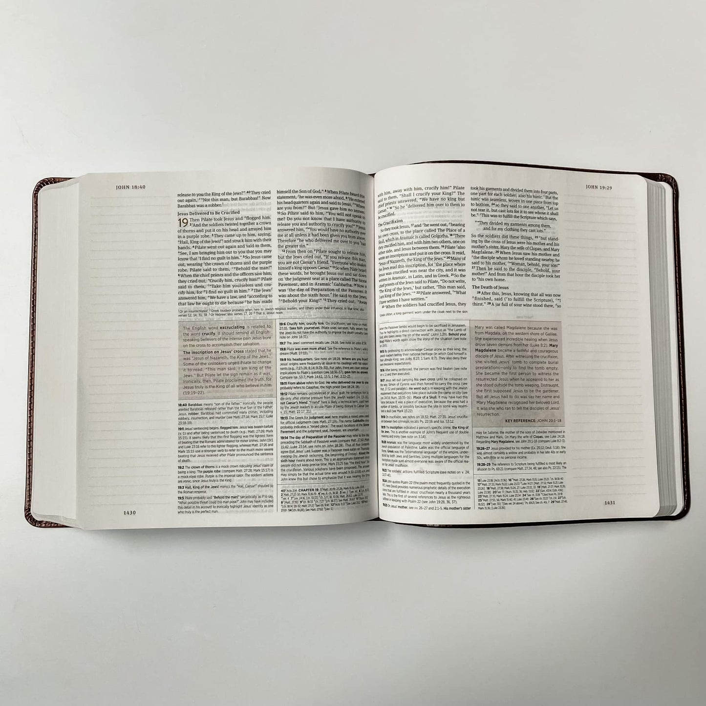 ESV Journaling Study Bible - Holy Bible Wreath - Personalized