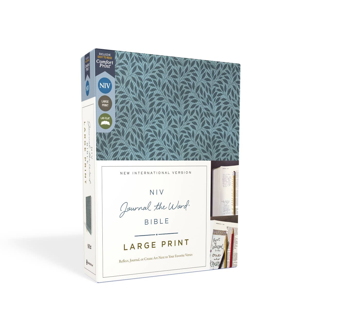 NIV Journal The Word Bible Large Print Leathersoft Teal