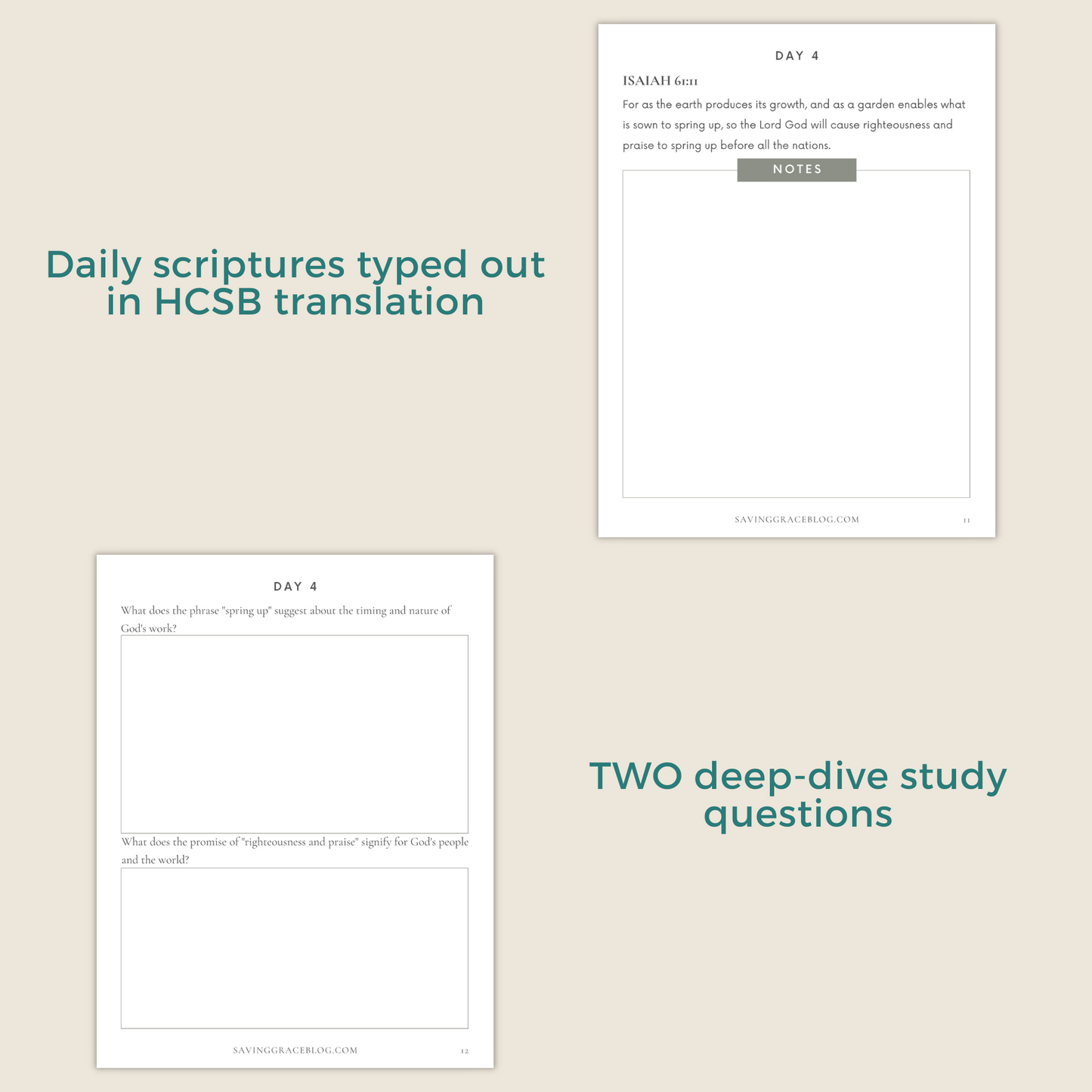 In the Garden 30-Day Bible Reading Plan + Workbook