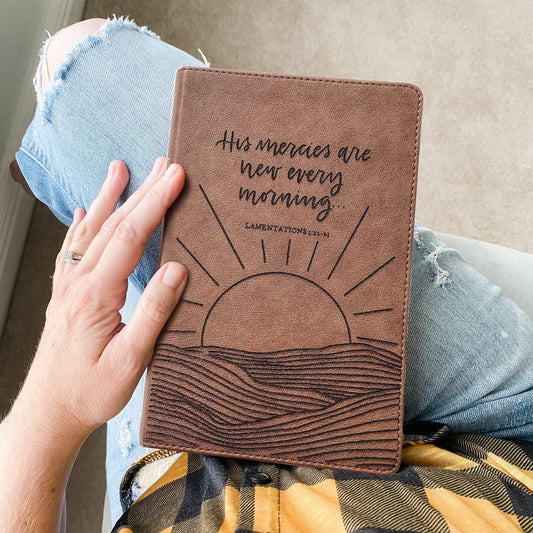 KJV Large Print Bible - His Mercies are New Every Morning - Personalized