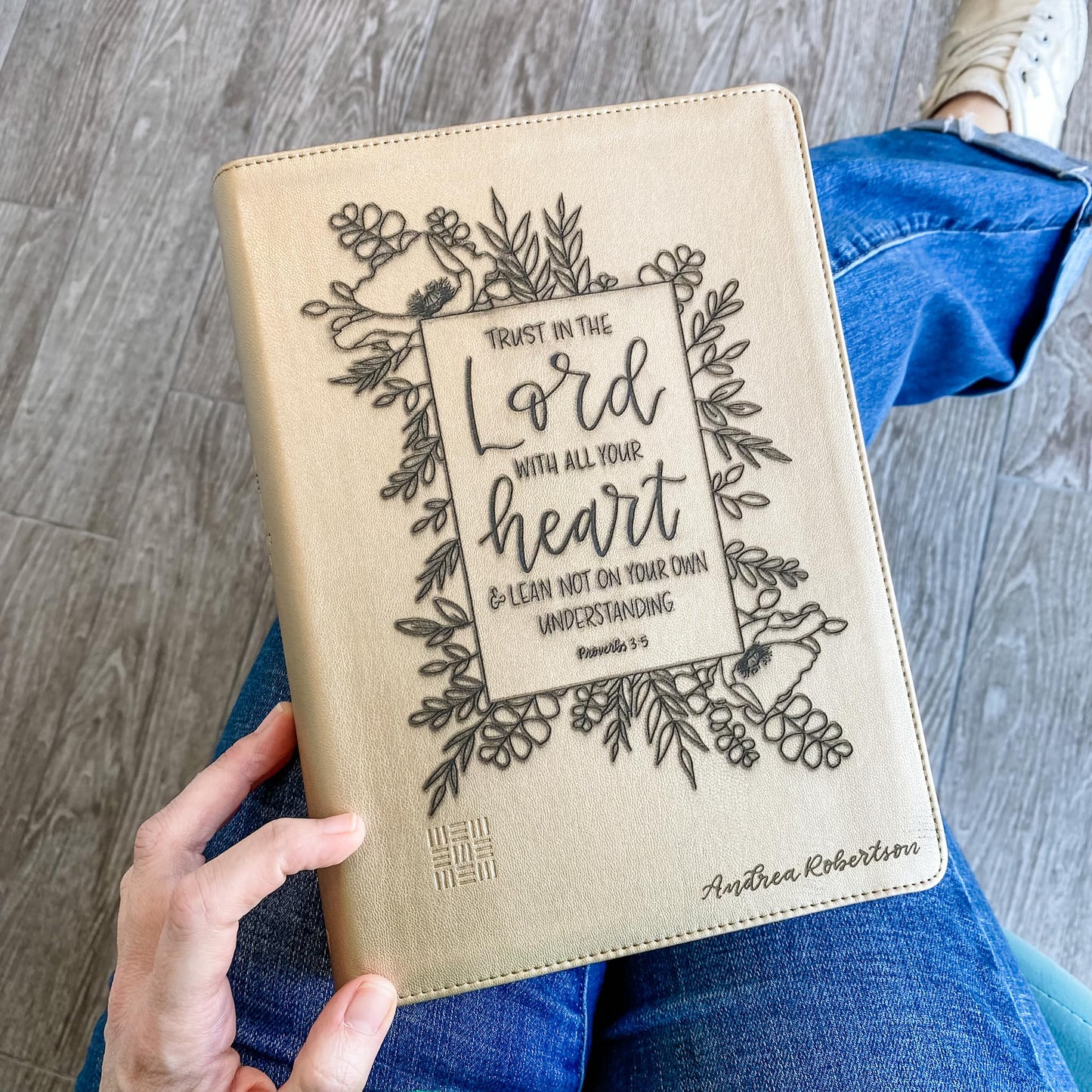 NLT Every Woman's Bible - Gold - Trust in the Lord - Personalized