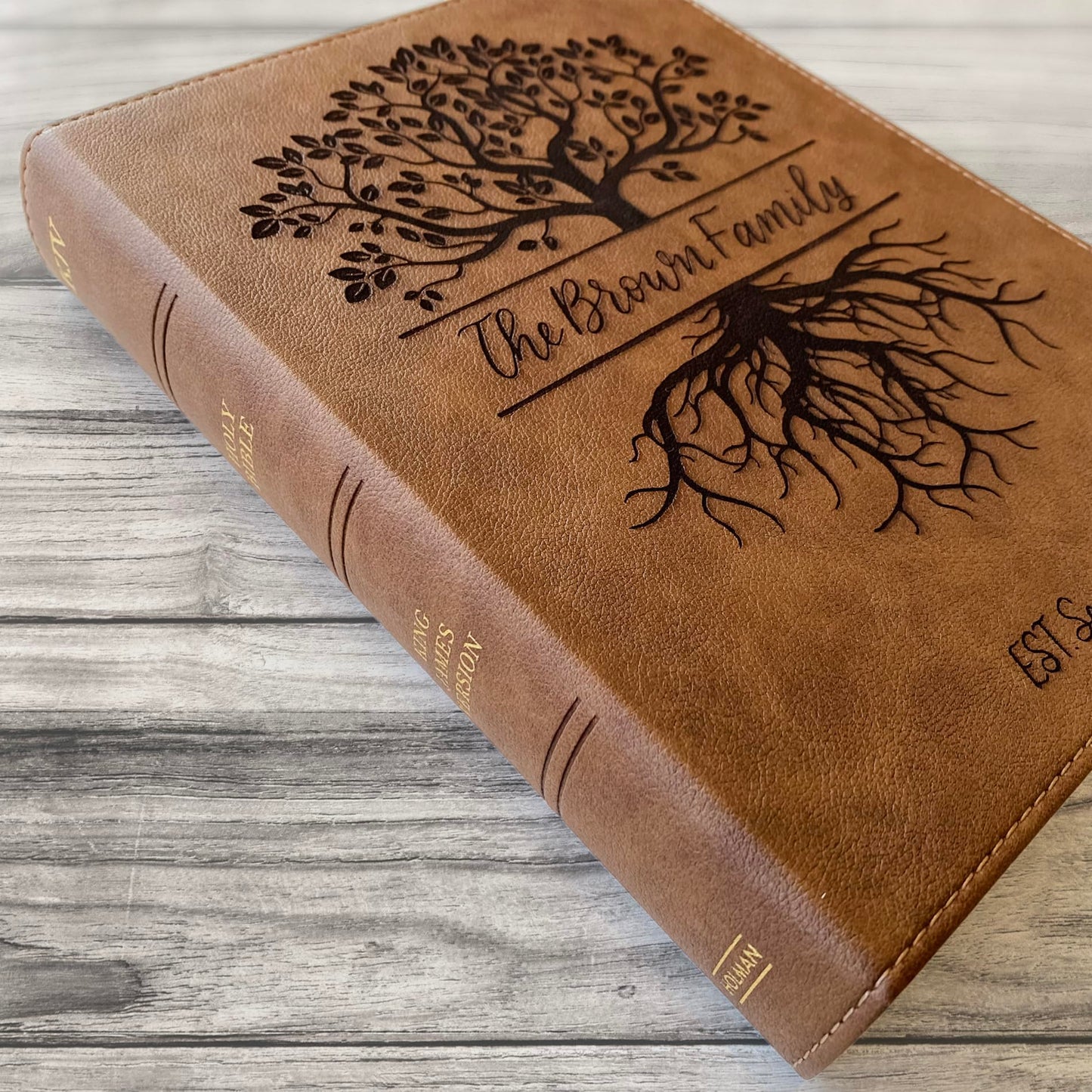 KJV Wide Margin Bible - Family Tree - Personalized