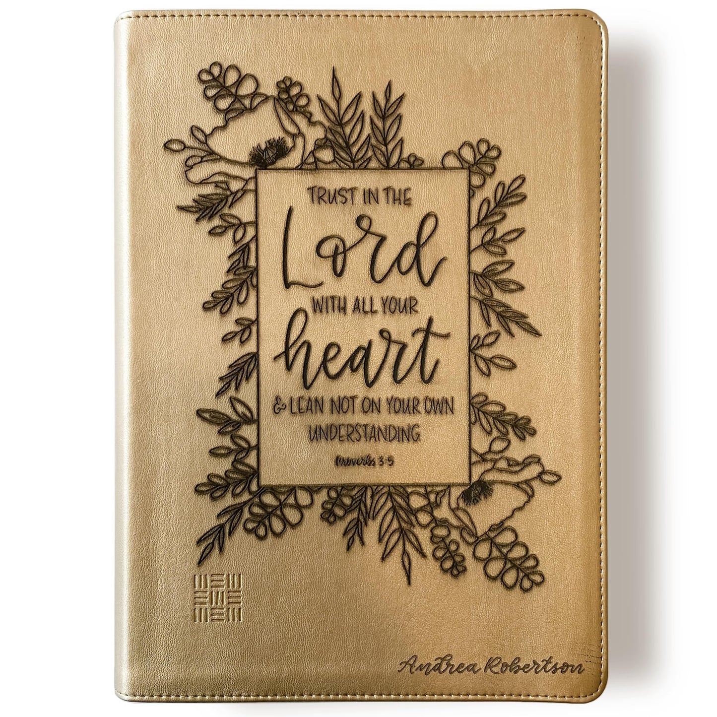 NLT Every Woman's Bible - Gold - Trust in the Lord - Personalized