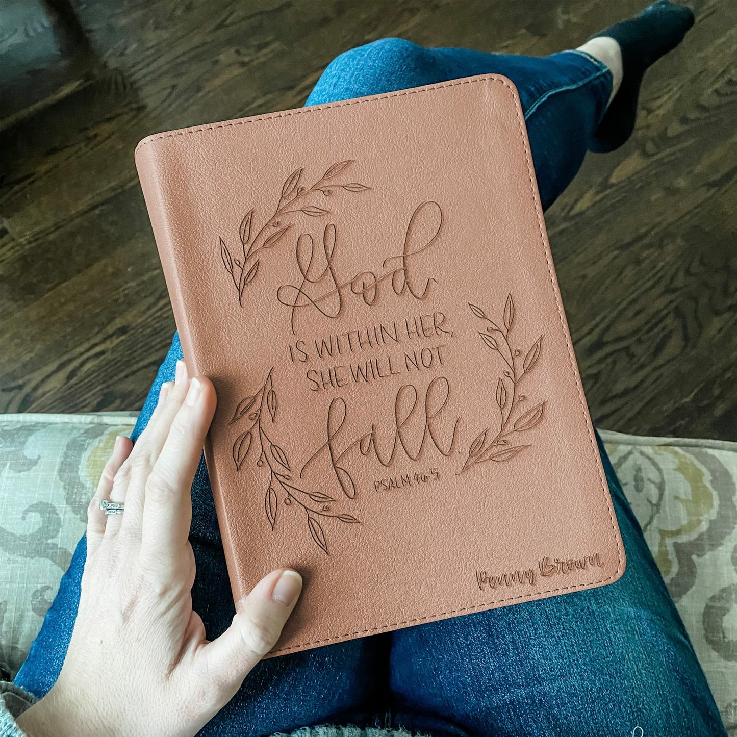CSB She Reads Truth Bible - Rose Gold - God is Within Her - Add Your Name