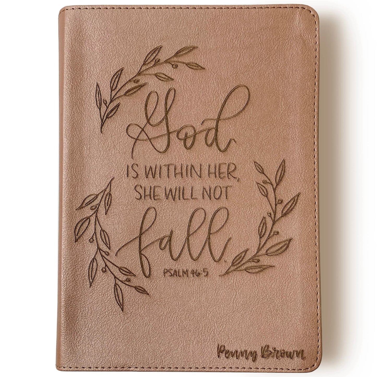CSB She Reads Truth Bible - Rose Gold - God is Within Her - Add Your Name