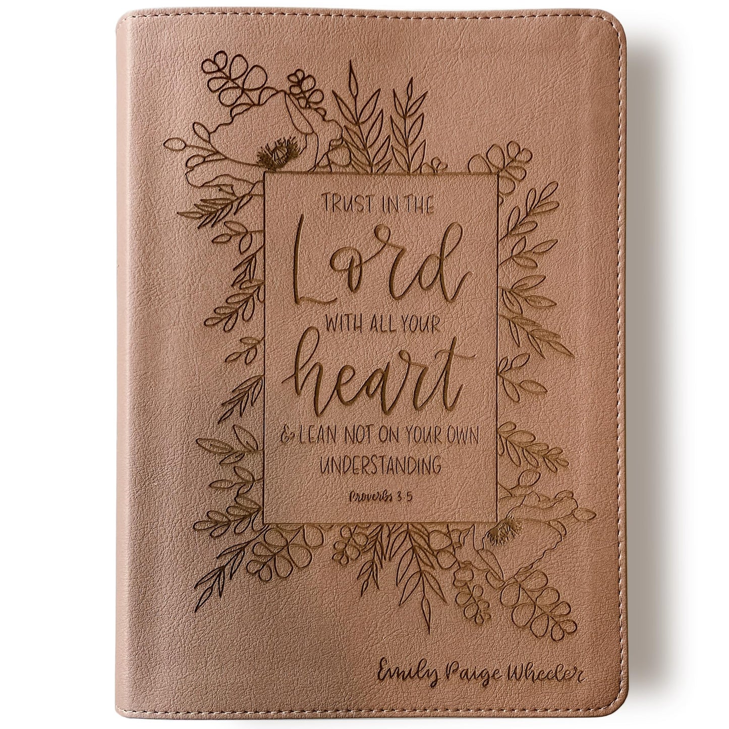 CSB She Reads Truth Bible - Rose Gold - Trust in the Lord - Add Your Name