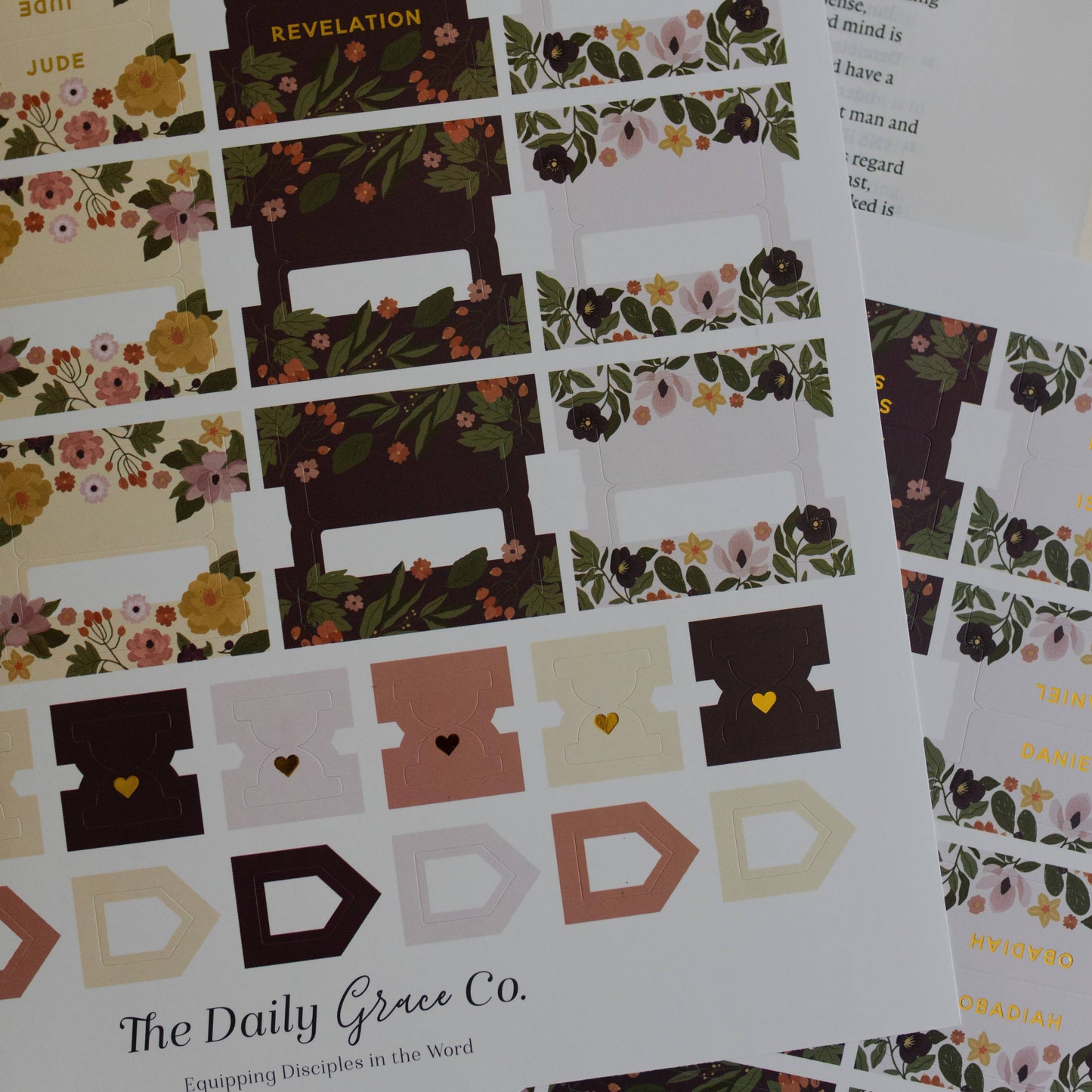 Magnolia Floral Bible Tabs