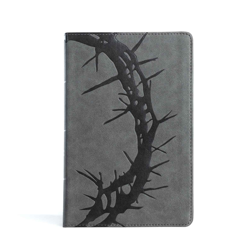 CSB Large Print Personal Size Reference Bible, Charcoal LeatherTouch, Indexed