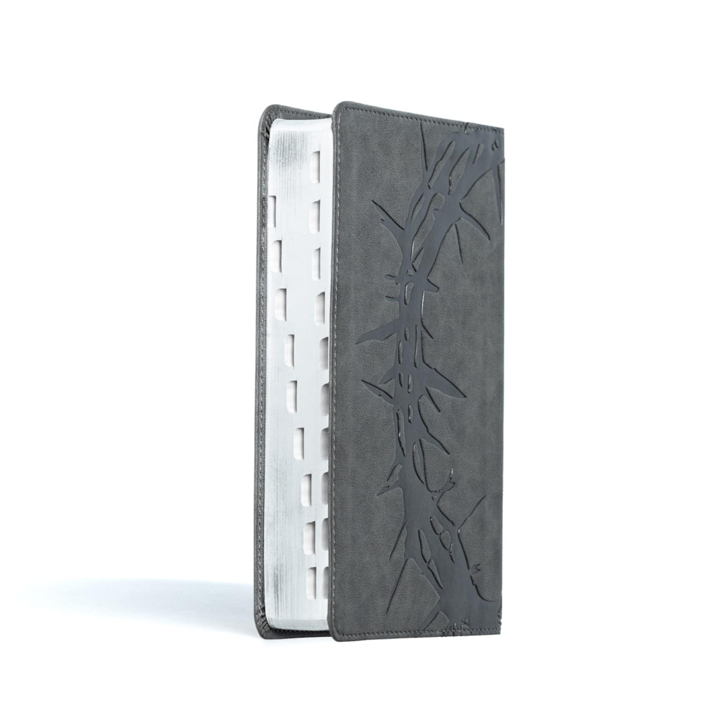 CSB Large Print Personal Size Reference Bible, Charcoal LeatherTouch, Indexed