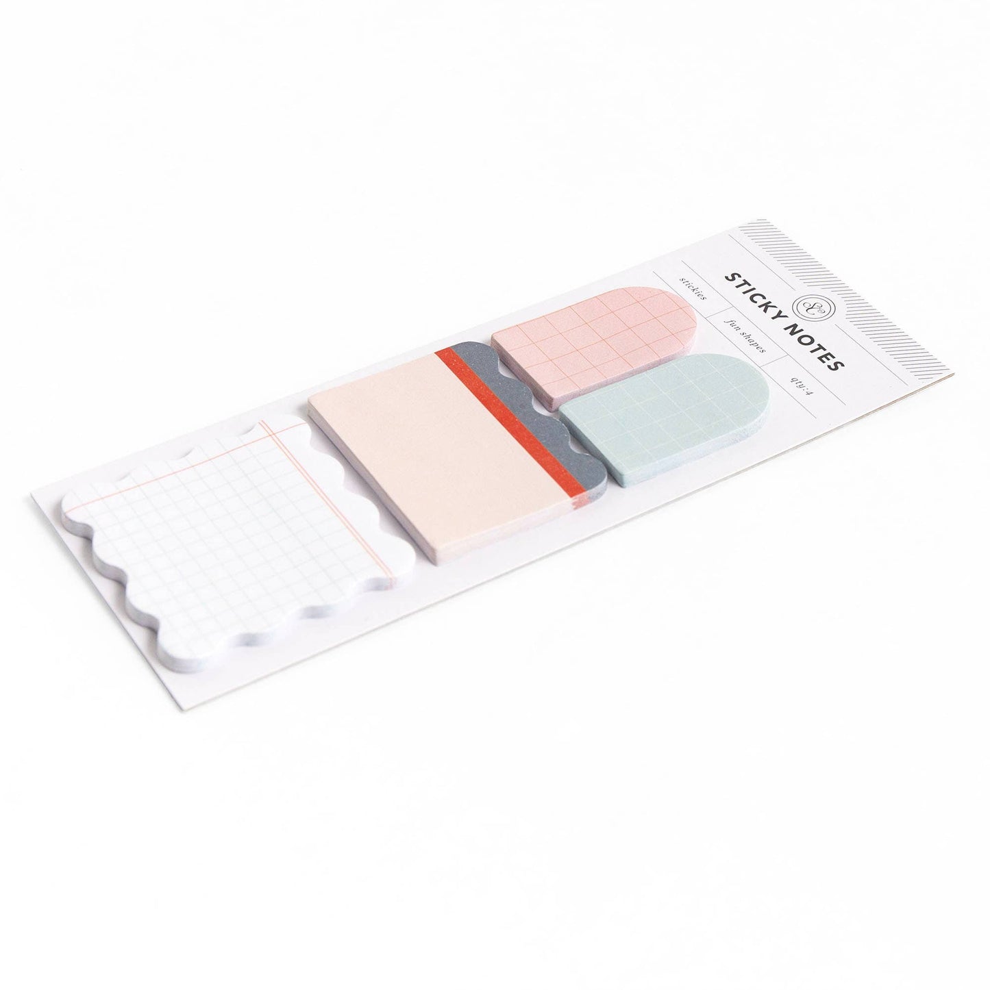 Pink Ledger Sticky Notes Set