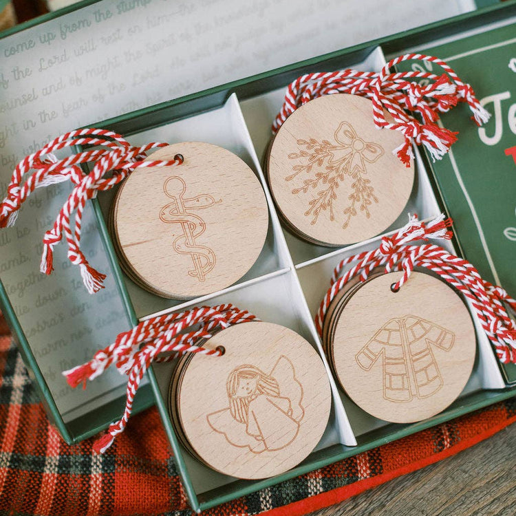 Jesse Tree Ornaments + Cards Set