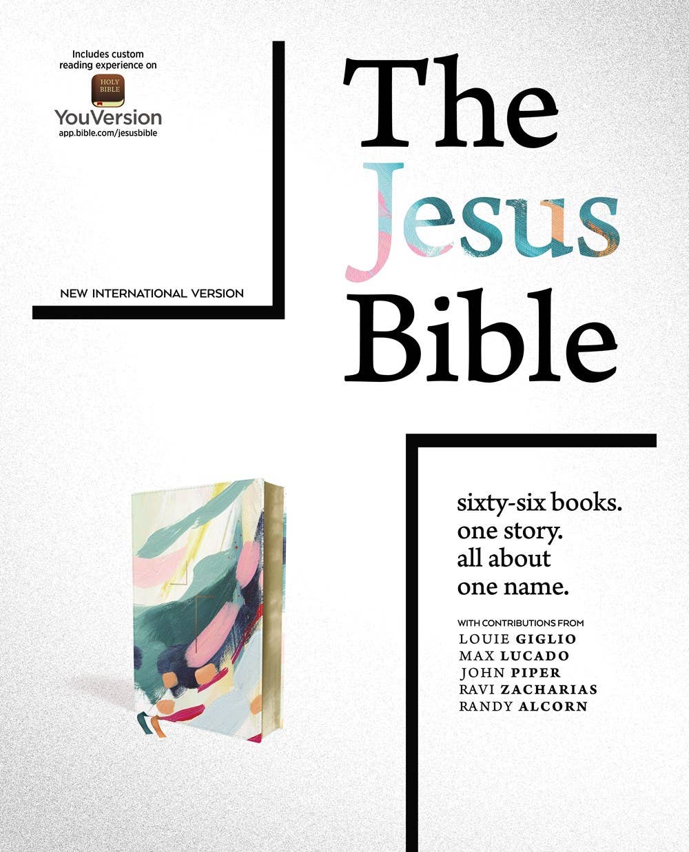 NIV The Jesus Bible Artist Edition Leathersoft Multi/Teal
