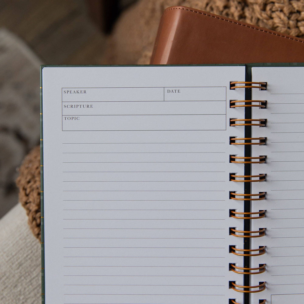 Sermon Notes Journal | Green Plaid