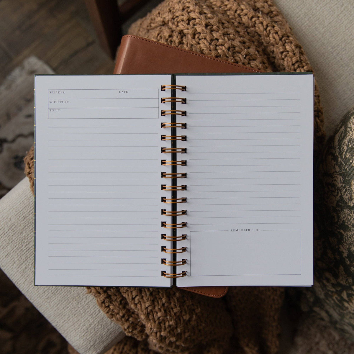 Sermon Notes Journal | Green Plaid