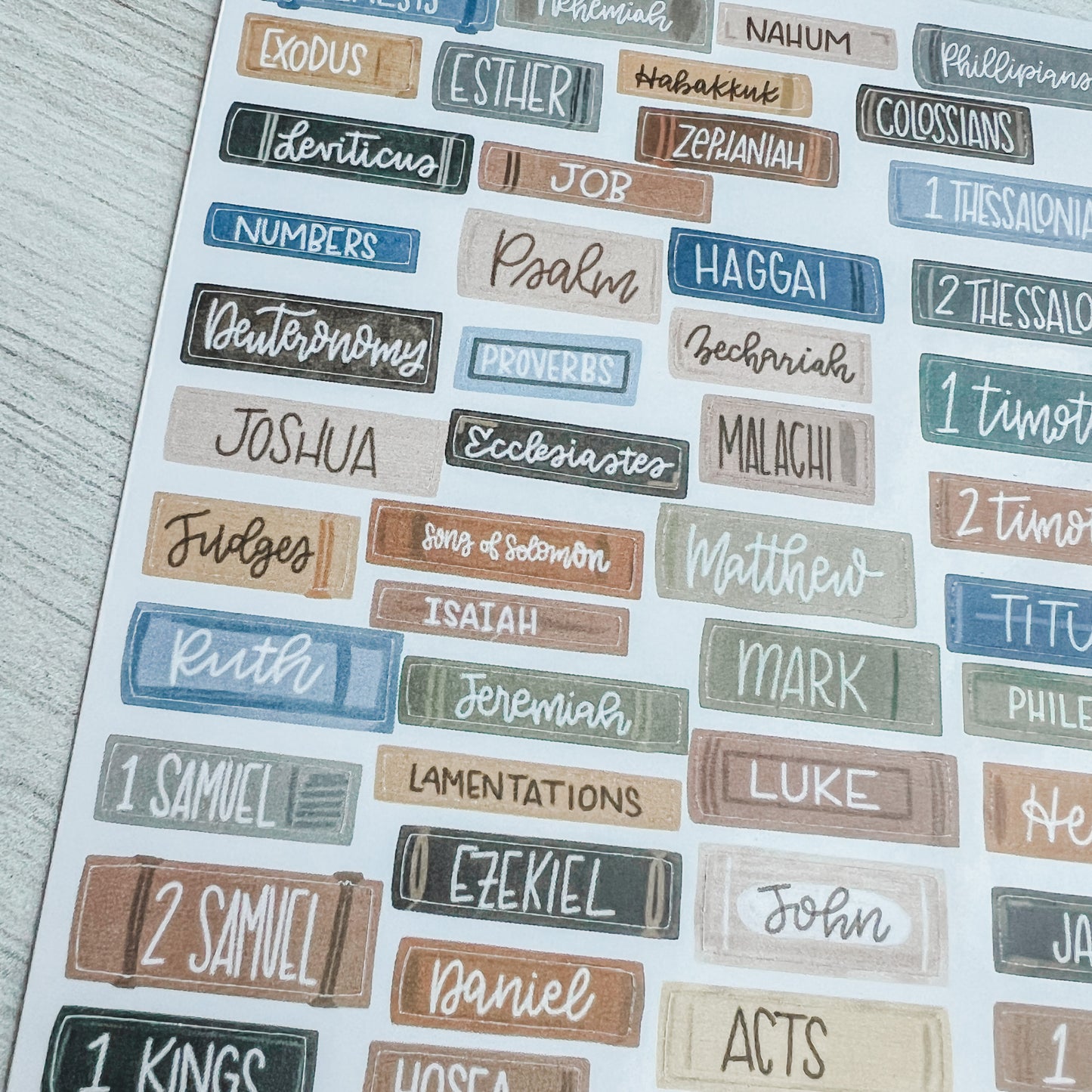 Bible Study Tracker Sticker Set