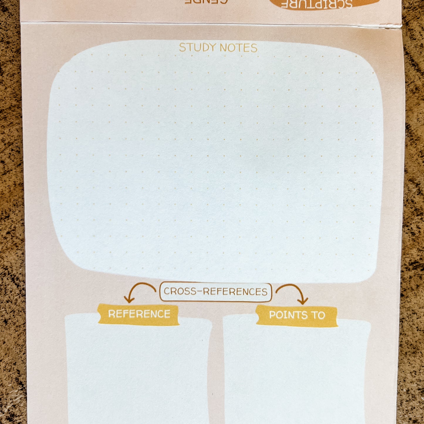 Boho Bible Study Double-Sided 5x7 Notepad