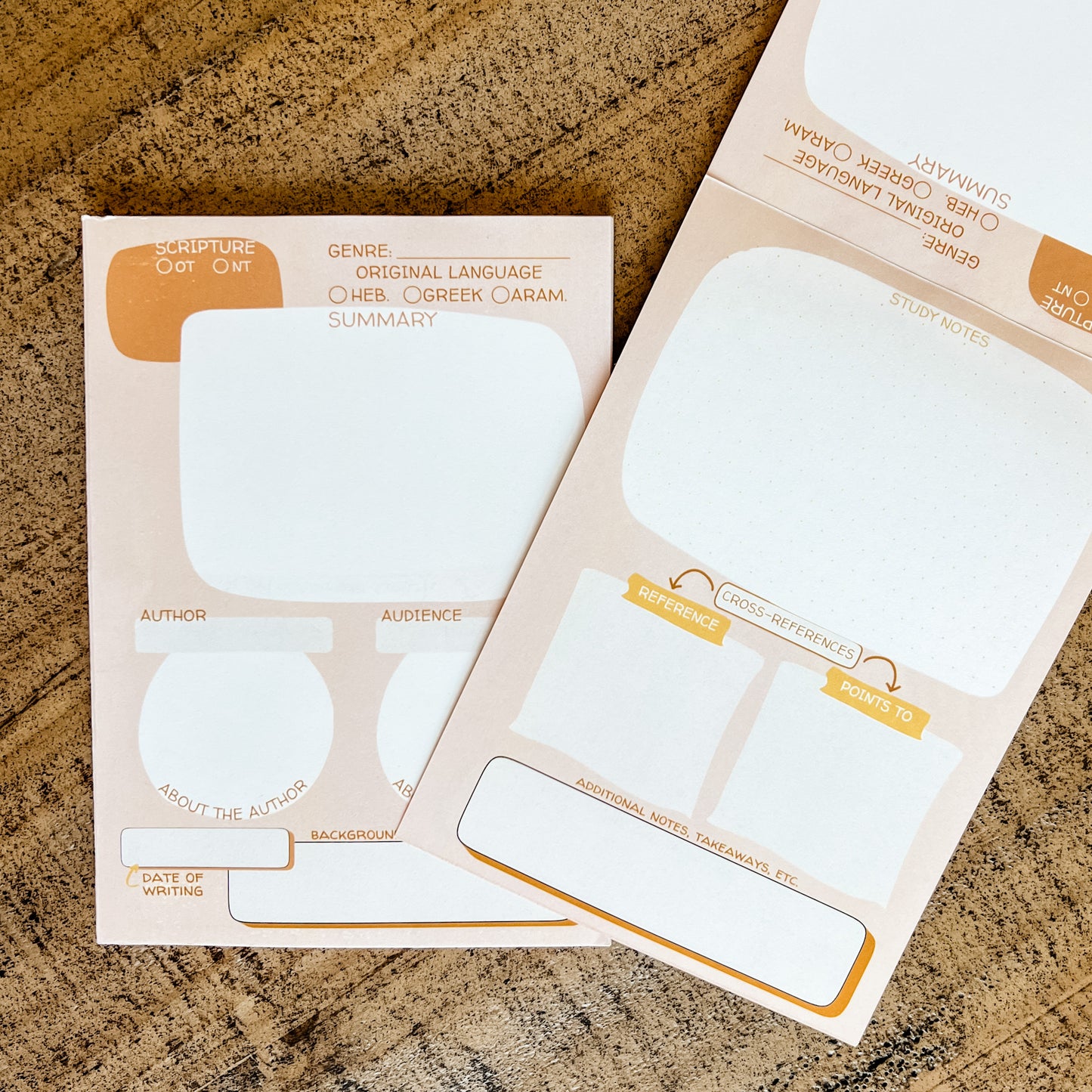 Boho Bible Study Double-Sided 5x7 Notepad