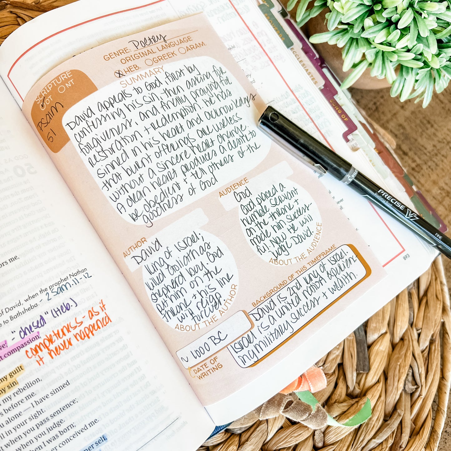 Boho Bible Study Double-Sided 5x7 Notepad