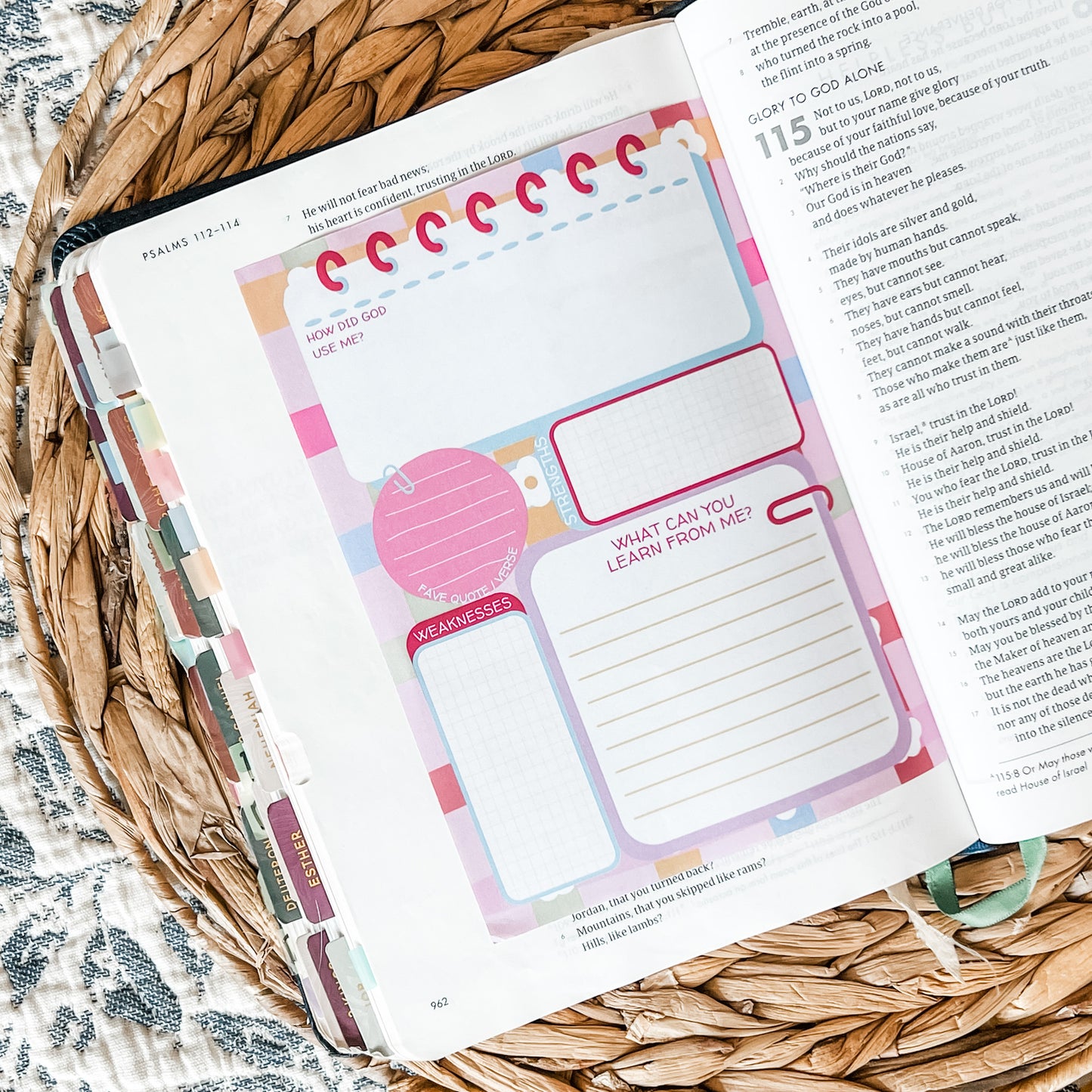 Bright Bible Character Study Double-Sided 5x7 Notepad