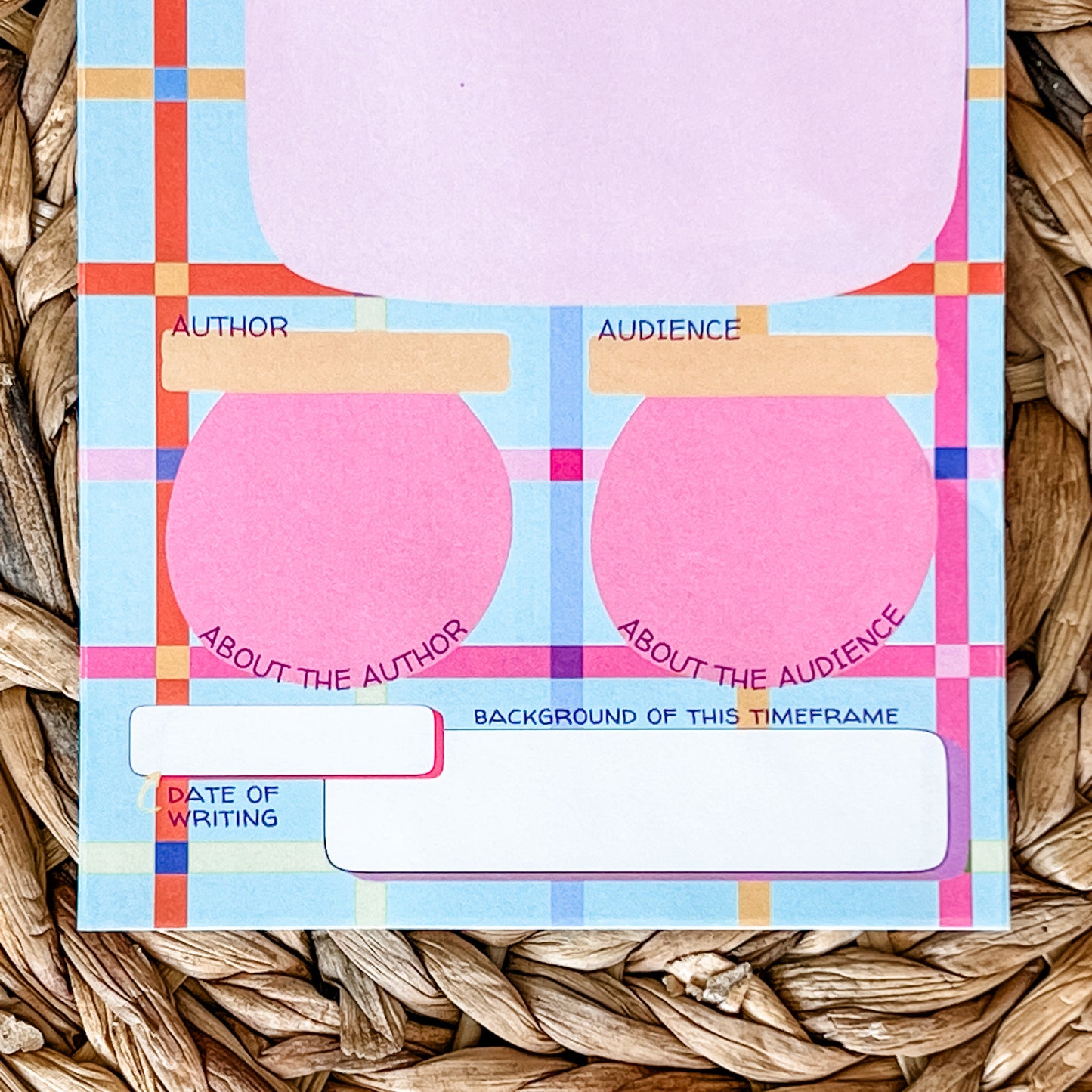 Bright Bible Study Double-Sided 5x7 Notepad