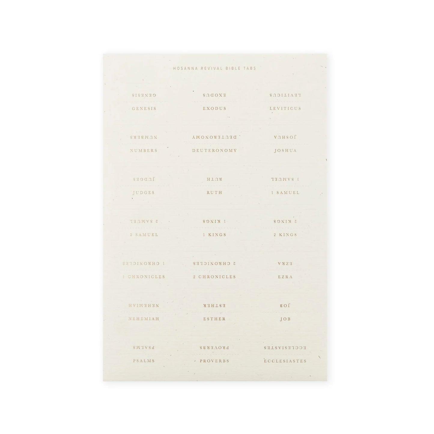 Hosanna Revival Bible Tabs, Gold