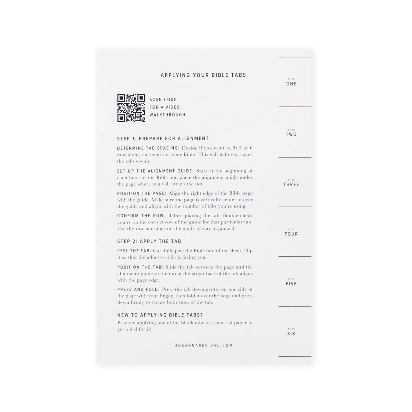 Hosanna Revival Bible Tabs, Gold