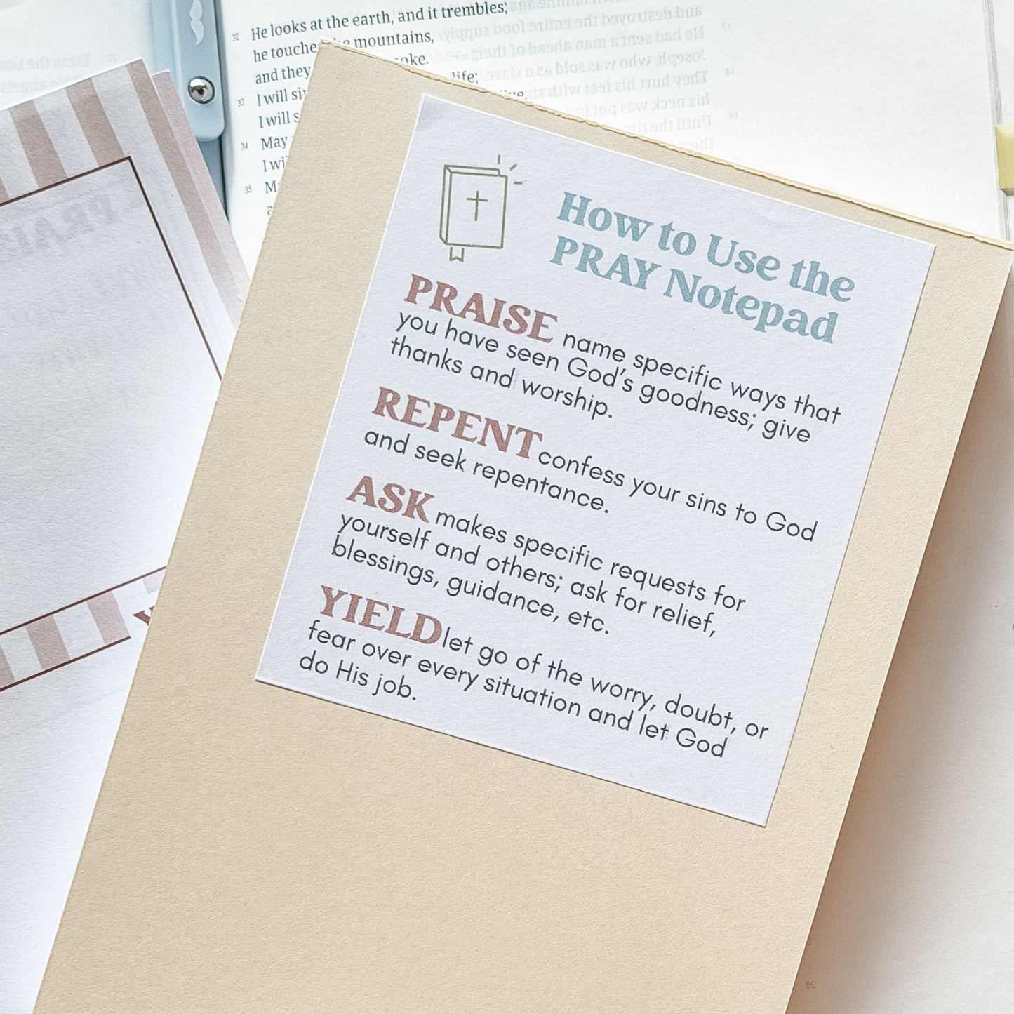 PRAY Double-Sided Prayer Notepad