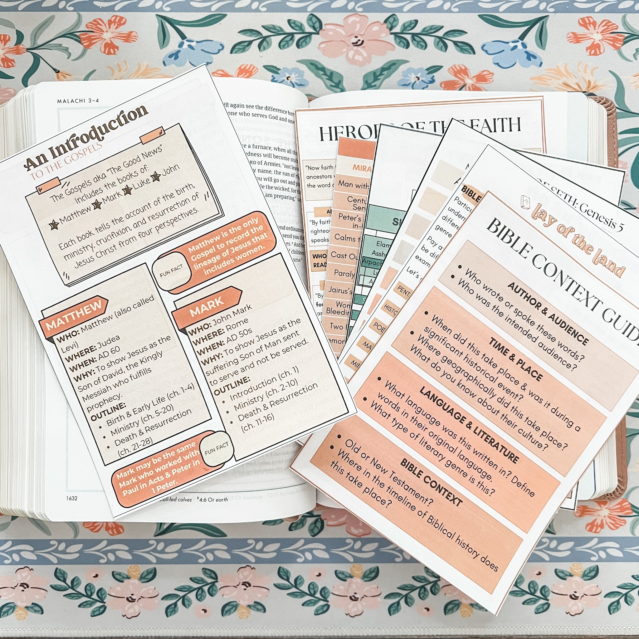 Boho Bible Inserts – Saving Grace Print Shop