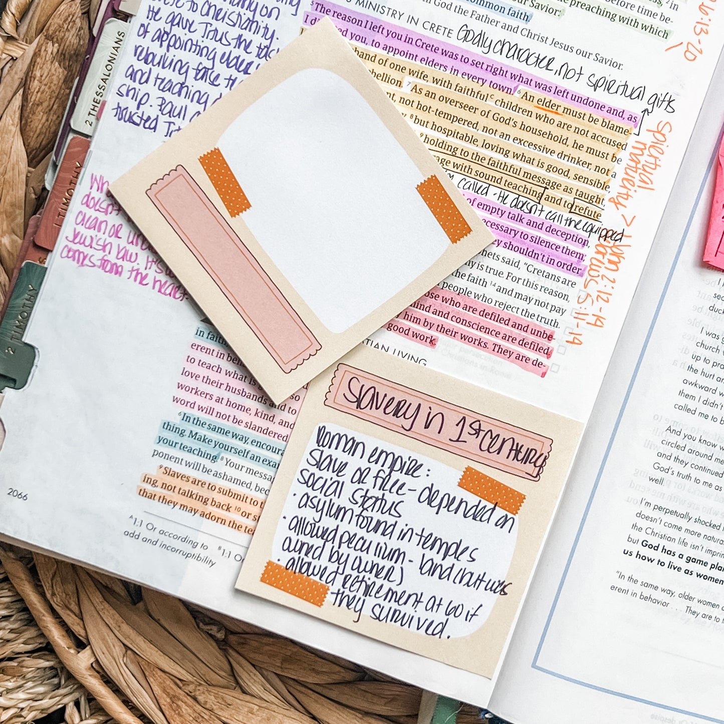 Boho Bible Study Sticky Note Set
