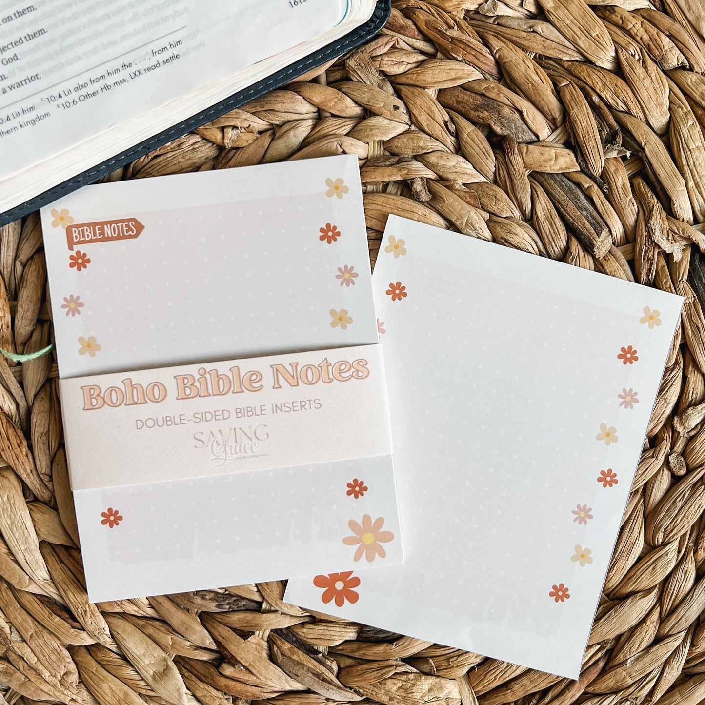 Boho Double-Sided Bible Notes