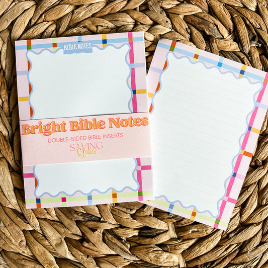 Bright Double-Sided Bible Notes