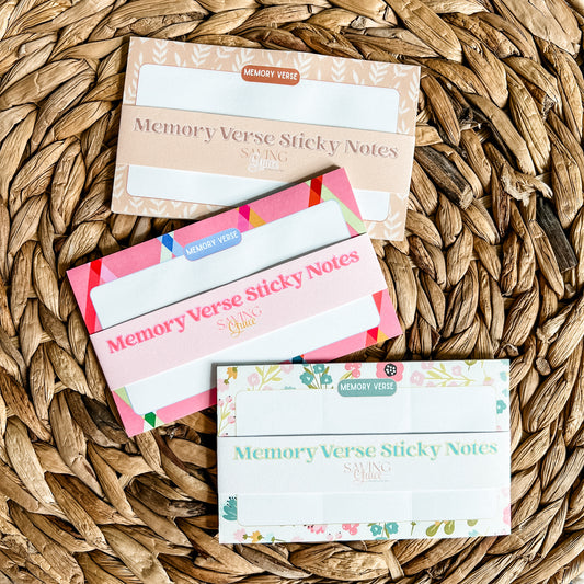 Bright Memory Verse Sticky Notes