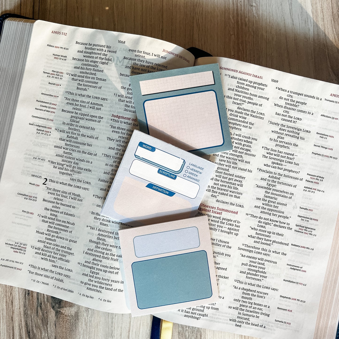 Men's Bible Study Sticky Note Set