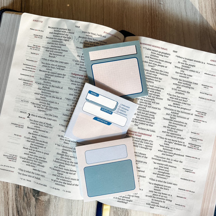 Men's Bible Study Sticky Note Set