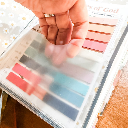 Adhesive Vinyl Pockets for Journals and Planners