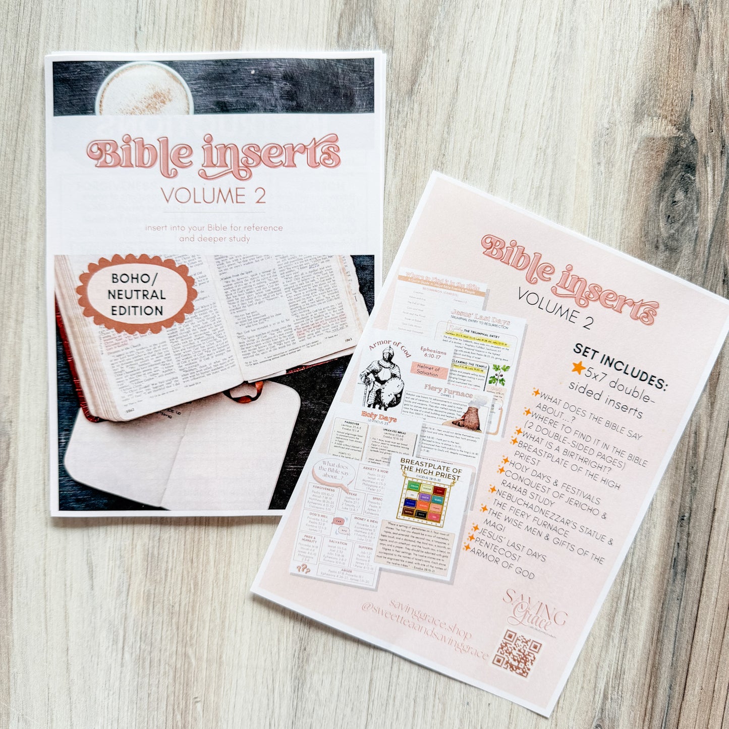 Boho Bible Inserts - Vol. 2