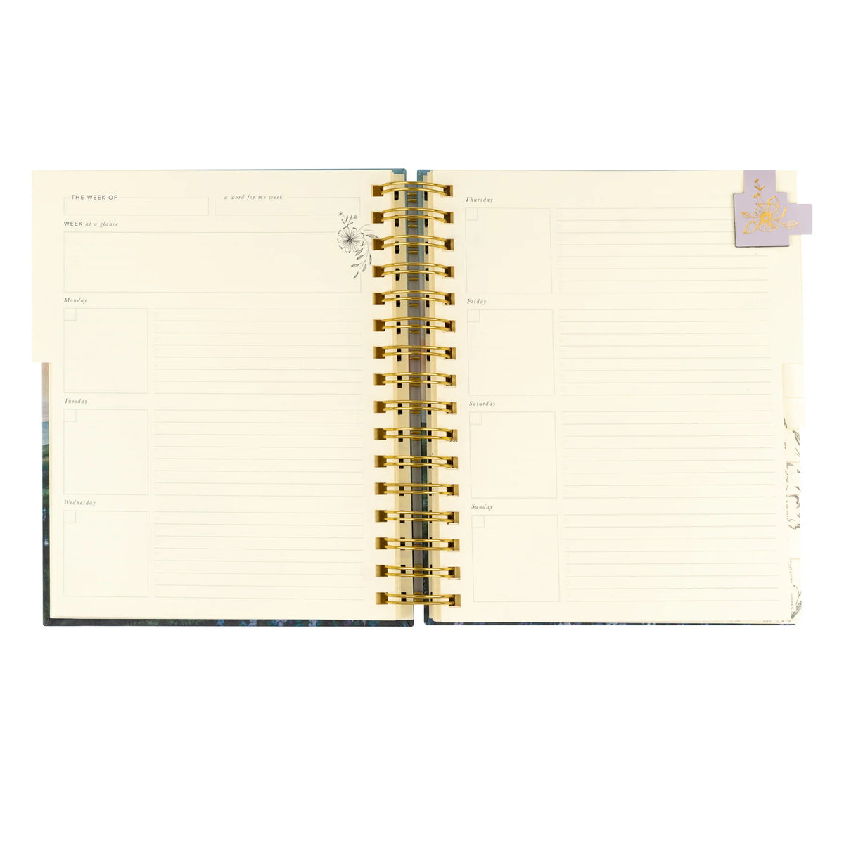 12-Month Undated Planner: Iceland Theme, Spiral