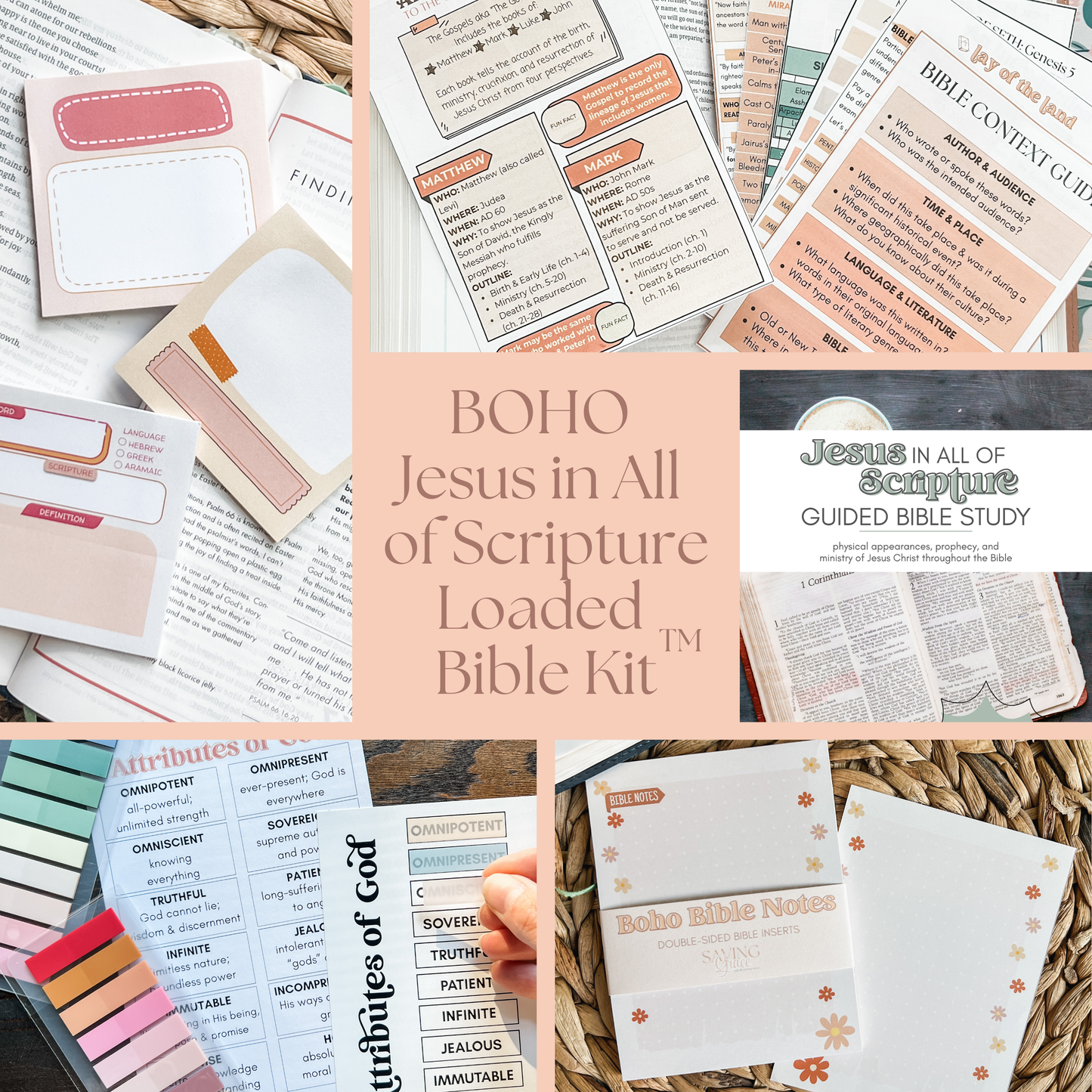 Boho Jesus in All of Scripture Loaded Bible Kit™️
