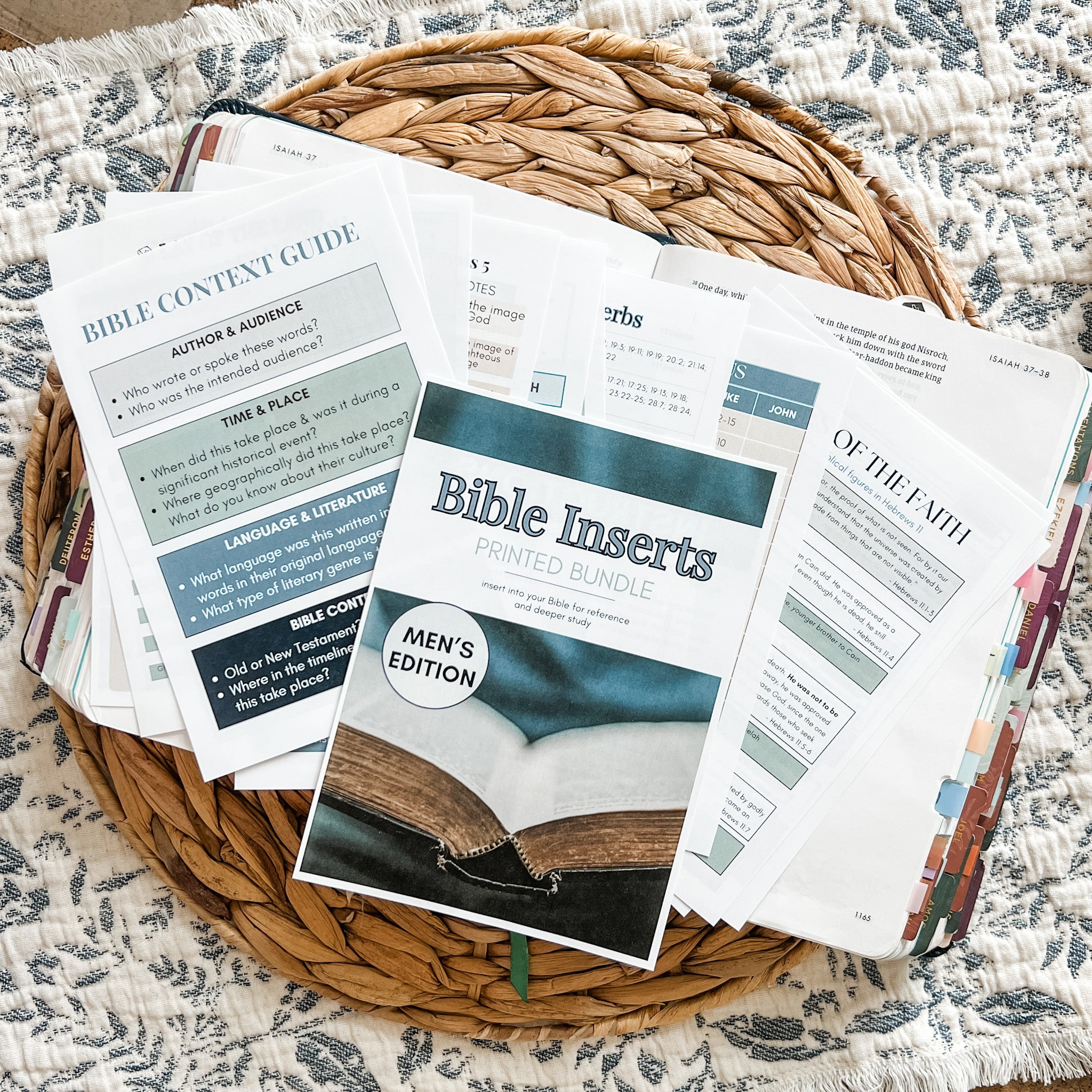 Men's Bible Inserts – Saving Grace Print Shop