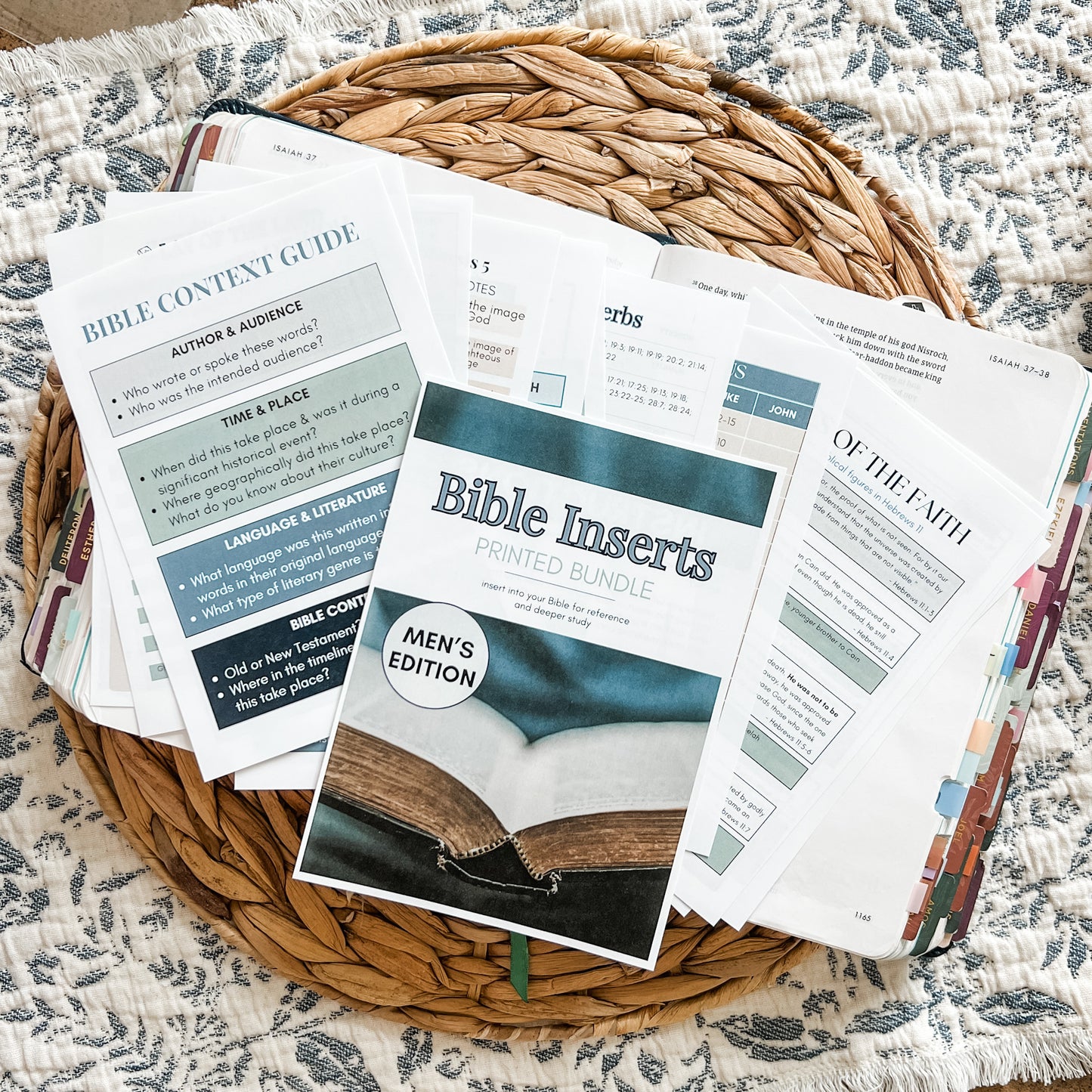 Men's Bible Inserts