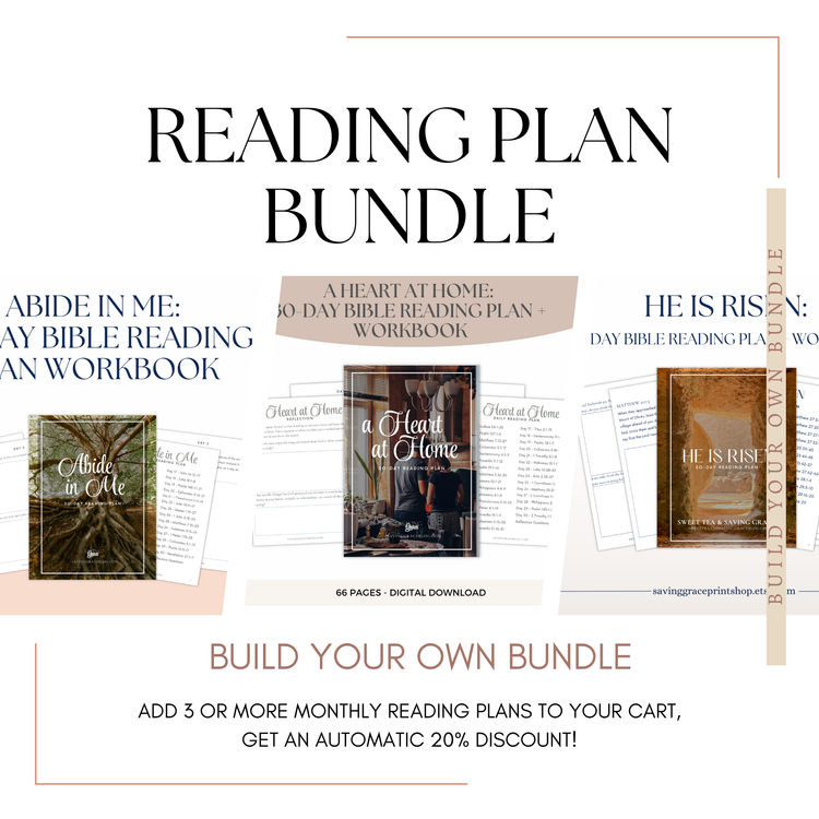 Abide in Me 30-Day Bible Reading Plan + Workbook