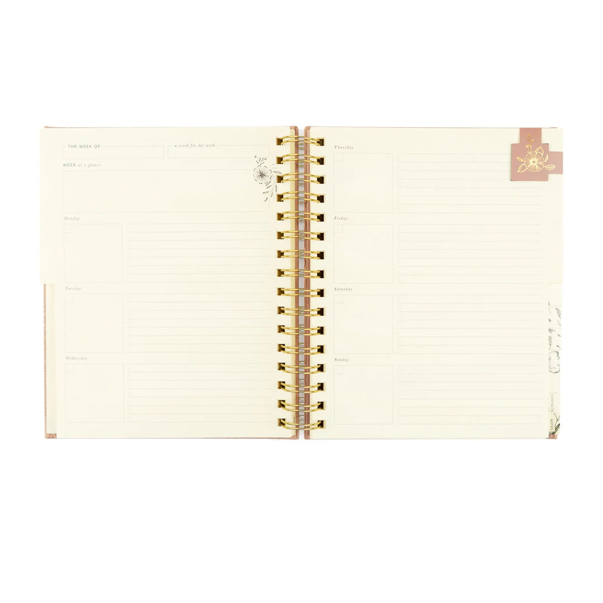 12-Month Undated Planner: Sonora Design, Spiral